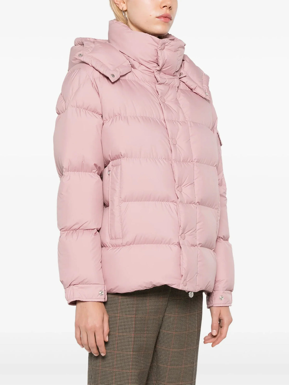 Moncler Maya 70th Anniversary Short Down Jacket — Pink