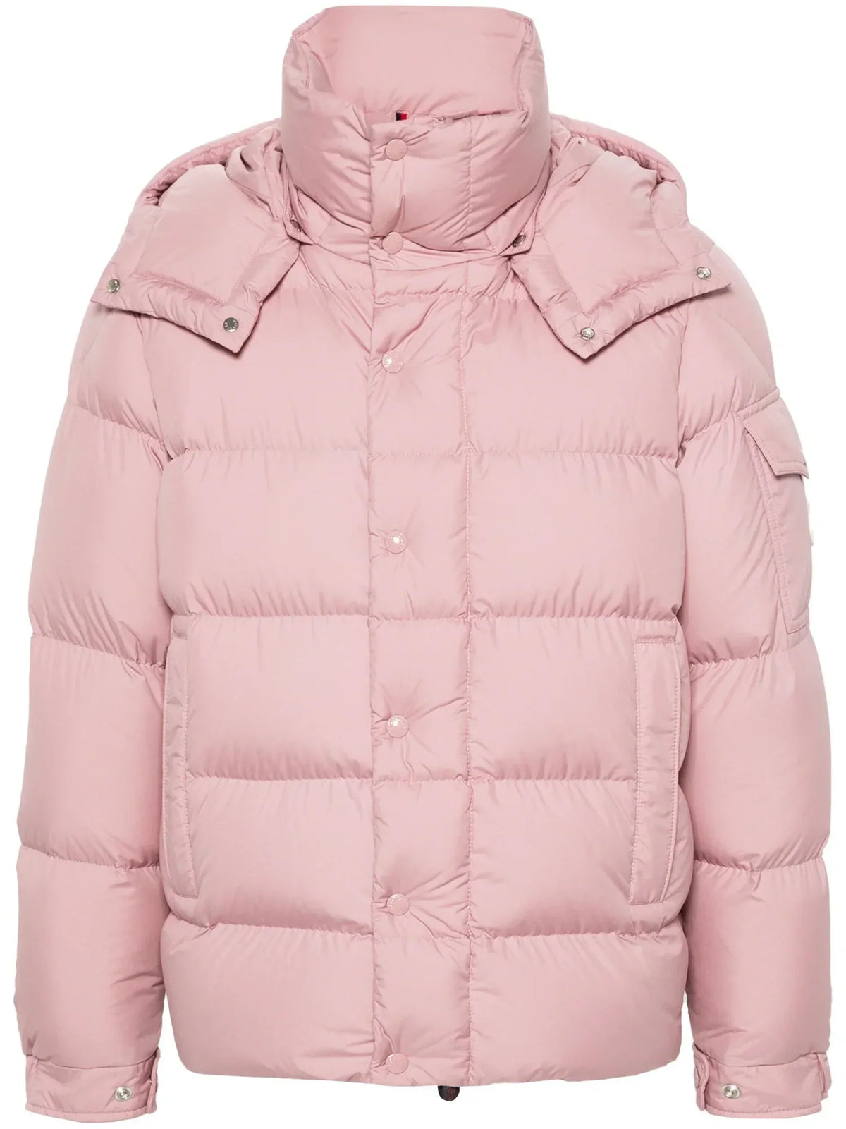 Moncler Maya 70th Anniversary Short Down Jacket — Pink