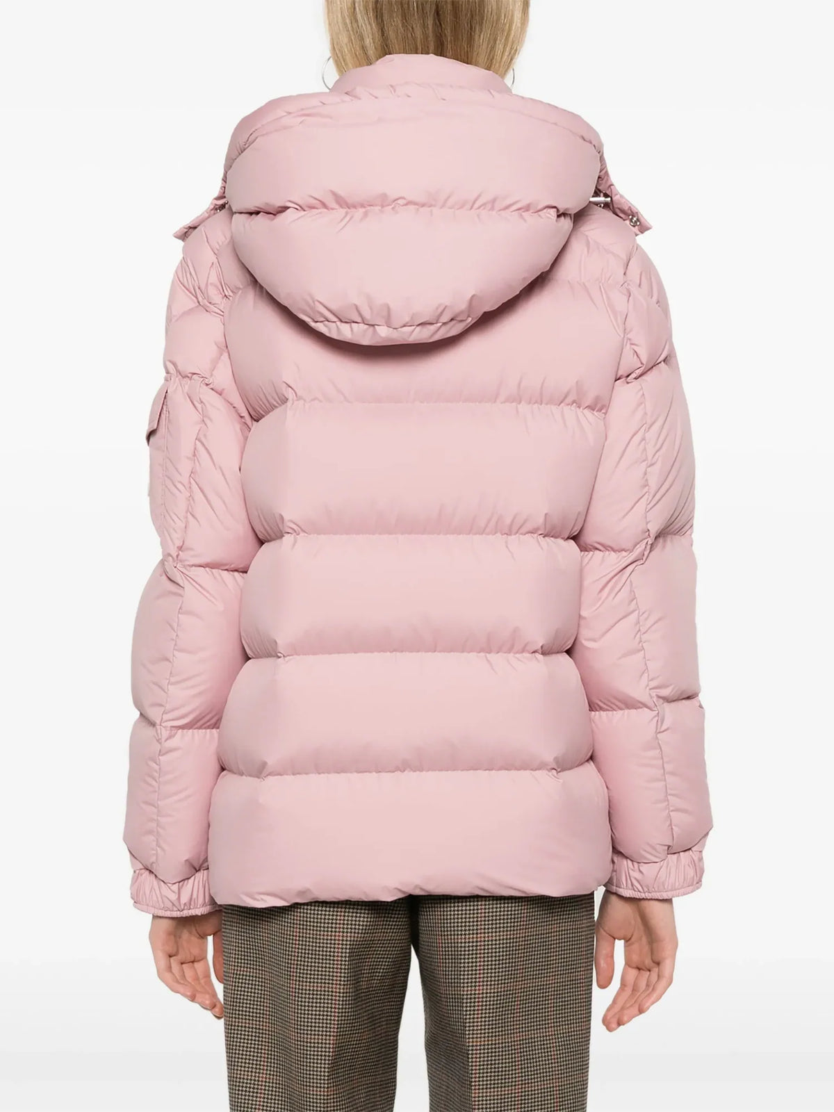 Moncler Maya 70th Anniversary Short Down Jacket — Pink