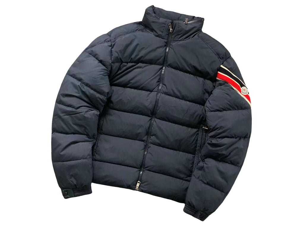 Moncler Solayan Down Jacket — Navy