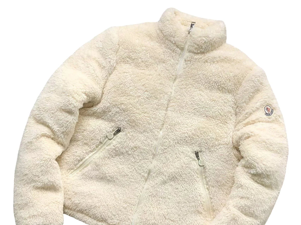 Moncler Polignac Fleece Jacket — Cream