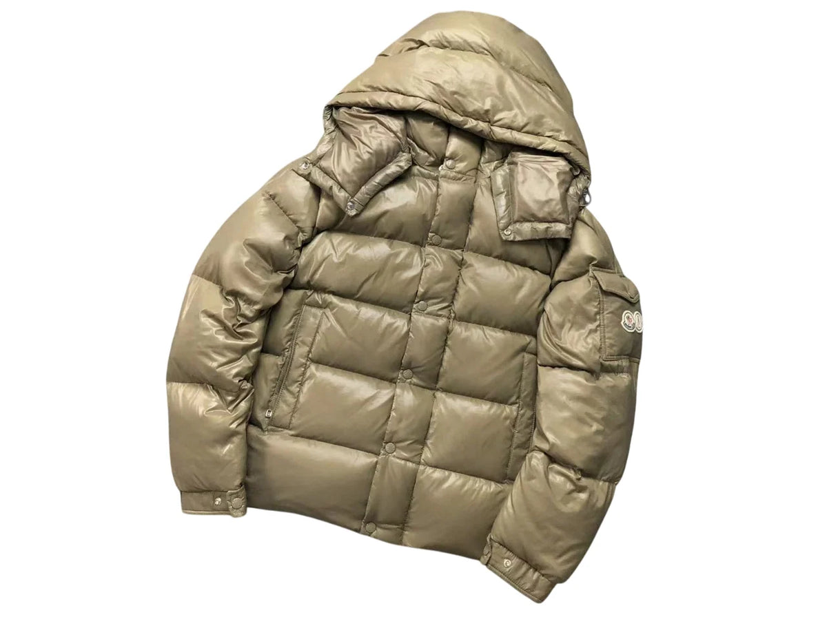 Moncler Maya 70th Anniversary Down Jacket — Khaki