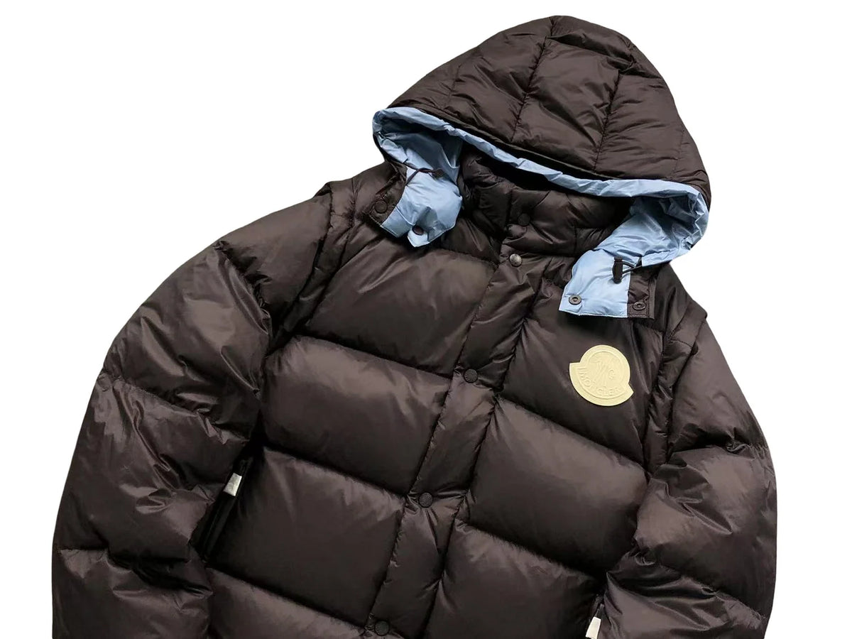 Moncler Cyclone Down Jacket — Brown