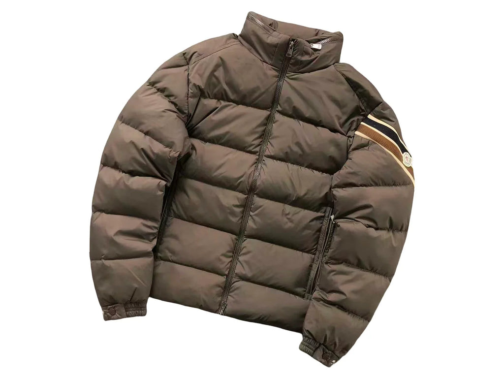 Moncler Solayan Down Jacket — Brown