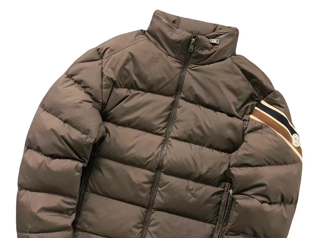 Moncler Solayan Down Jacket — Brown
