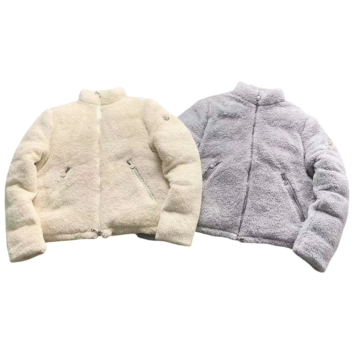 Moncler Polignac Fleece Jacket — Cream