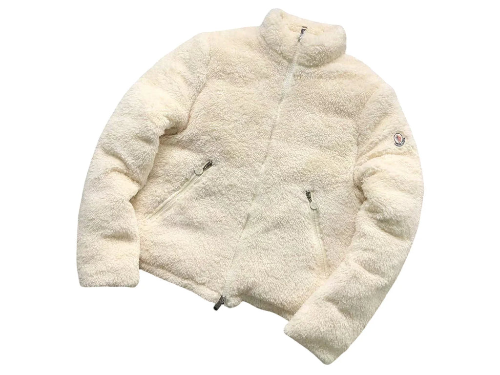 Moncler Polignac Fleece Jacket — Cream